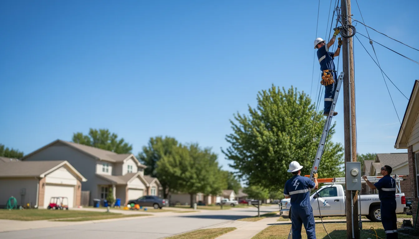 Residential electrician providing installation services in La Rue, OH